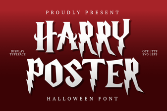Harry Poster Regular: Bold & Playful Font for Creative Projects