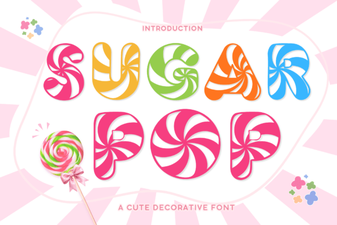 Sugar Pop Font: Playful & Versatile Design Tool