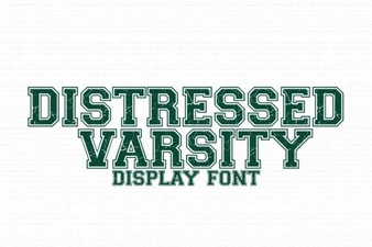 Distressed Varsity Font: Bold & Creative Design Ideas